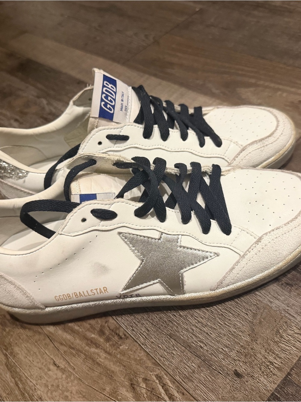 Golden Goose Women's White Sneakers with Silver Star